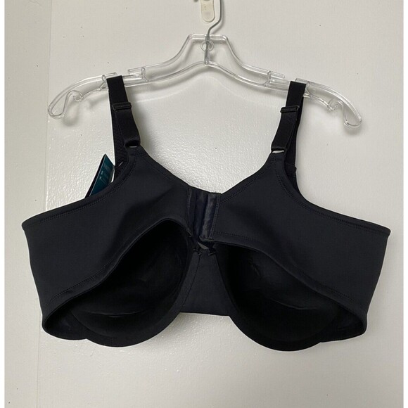 Vanity Fair Bra Size 44DD Black Beautiful Benefits Contour Back Smoother - Picture 8 of 13
